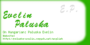 evelin paluska business card